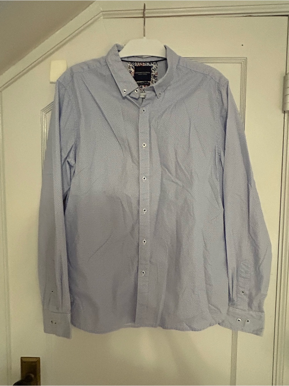 Denim & Flower Men's Light Blue Long-Sleeve Button Shirt